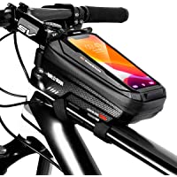 TEUEN Bolsa Bicicleta Impermeable Bolsa Movil Bici con Ventana para Pantalla Táctil- Bolsa para Cuadro Bicicleta Montaña…